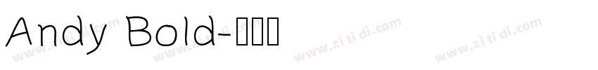 Andy Bold字体转换